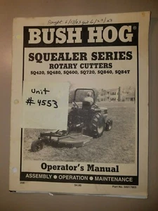Bush Hog Squealer Series Operators Manual - Picture 1 of 2