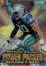 1999 Topps Chrome Season's Best Refractors Football Card #SB16 Michael Sinclair