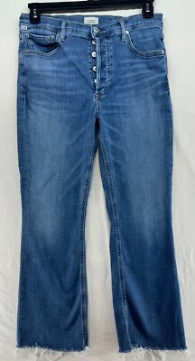 Citizens of Humanity Isola High Rise Cropped Button Fly Jeans Womens 29 Blue Foto 1 de 4