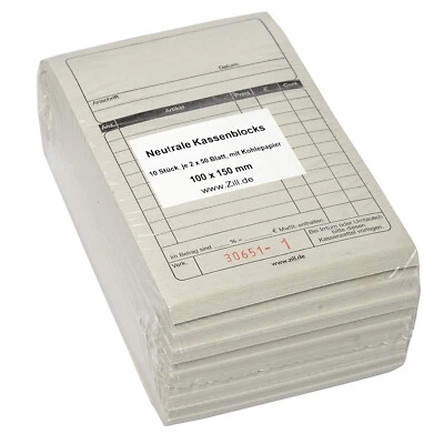 30 Kassenblöcke Kassenblocks Kassenblock - Zillux - NEU