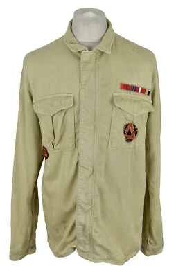 ZARA Beige Shirt size M Mens Button Up Long Sleeves Outerwear Menswear - Image 1 of 4