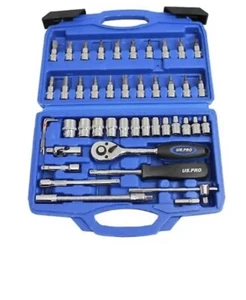 Set di punte e punte unità US PRO 46 pz 1/4" con cricchetto esagono PH PZ TX 1387 - Foto 1 di 4