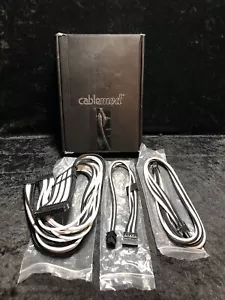 CableMod C-Series Pro ModMesh Cable Kit Black And White 12VHPWR 24” - Picture 1 of 4