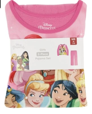 Juego de pijama de 2 piezas de princesa Disney para niñas nuevo con etiquetas talla XS 4/5 Foto 1 de 4