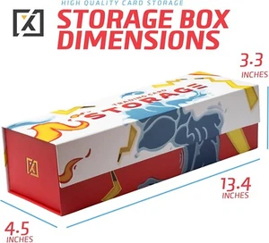 QuickFold Trading Card Storage Box [3 PACK], Magnetic Lid, TCG Design | TCG Box - Picture 1 of 6