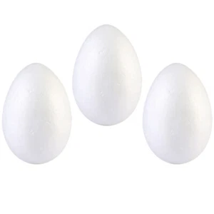 3PCS Strofoam Cones Spring Eggs Artificial Bird Eggs DIY Crafts - Picture 1 of 12