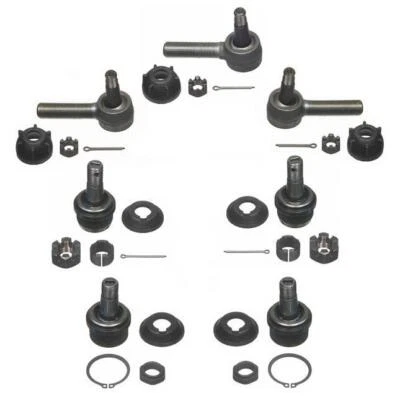 Fits 72-86 Jeep CJ5 CJ7 CJ8 Outer Tie Rod Rods End Short Tie Rods & 4 Ball Joint - Image 1 of 4