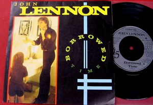 John Lennon/Beatles "BORROWED TIME 1984, Polydor 701 Sleeve & Single NM-/NM- - Imagen 1 de 5