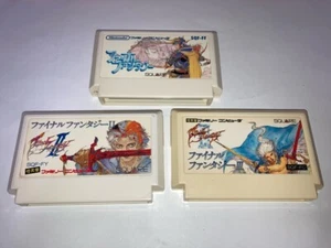 Final Fantasy 1+2+3 Lot 3 Titles Lot Nintendo Famicom FC SQUARE A Japan import - Picture 1 of 3
