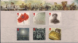 2014 GB QE2 COMMEMORATIVE STAMP PRESENTATION PACK NO 501 THE GREAT WAR 2014 MNH - Picture 1 of 1