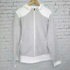 Team 365 Ladies Rally Colorblock Jacket Hooded Silver & White (TT94W) Size:XL