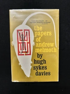 Hugh Sykes Davies THE PAPERS OF ANDREW MELMOTH Morrow HCDJ 1961 - Imagen 1 de 4