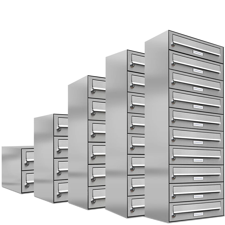 SONDERVERKAUF - Premium Edelstahl Briefkasten Anlage Postkasten, Zeitungskasten - Bild 1 von 1