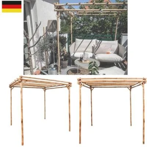 Pergola Bambus Gartenpergola Holzpergola Spalier Pavillon Rankhilfe Terrasse Neu - Bild 1 von 5