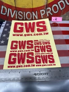 GWS RC DECALS New USA Ship - Picture 1 of 4