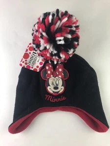 Disney MINNIE MOUSE Knitted Winter Beanie Pom Pom Hat   - Picture 1 of 2