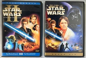 Star Wars II Attack of the Clones (2 DVDs Set, 2002) + Story of Star Wars Bonus - Picture 1 of 10