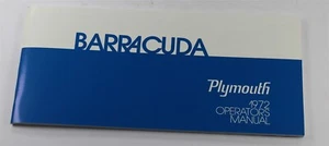 NEW 1972 Plymouth Barracuda Owners Manual - Picture 1 of 1