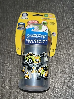 NUK GERBER 9OZ ADVANCED DEVELOPMENTAL CUP ARCTIC WRAP 18+ MO BPA FREE LEAK PROOF - Image 1 of 4