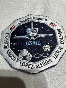 NASA STS-73 USML 4" Patch Lopez-Alegria Bowersox Rominger Sacco Parche - Bild 1 von 8