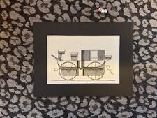 Mounted Print Art , Vintage , By Pyne & Co , Carriage, Transport , Travel