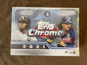 🔥2021 Topps Chrome Baseball EXCLUSIVE Sealed Blaster Box-PINK+SEPIA REFRACTORS - Picture 1 of 3