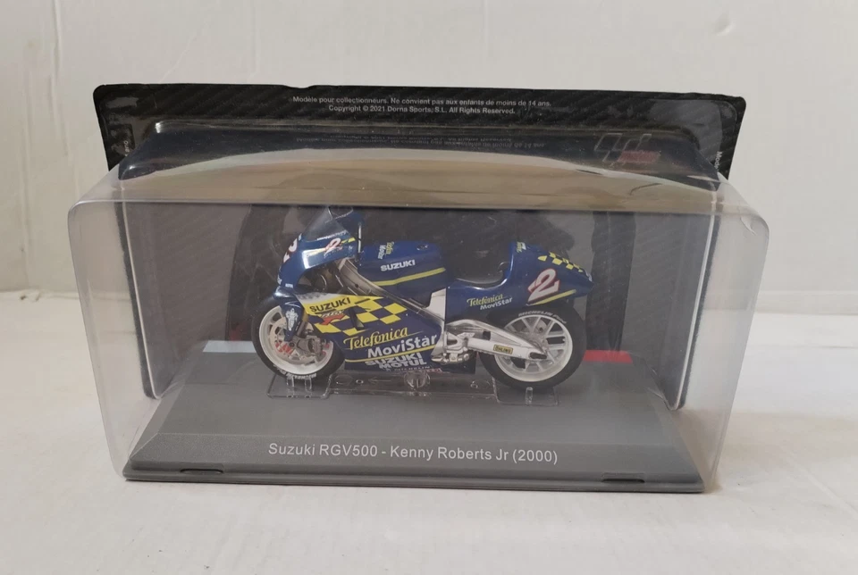 铃木 RGV500 GP 2000,1/18 MOTOGP 摩托车,肯尼·罗伯茨 JR,阿尔塔亚 — 第 1/4 张图片