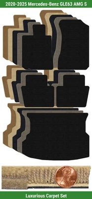 Juego de alfombrillas de lujo personalizadas para Mercedes-Benz GLE63 AMG S '20-25 (5 piezas) #ZF2 Foto 1 de 4