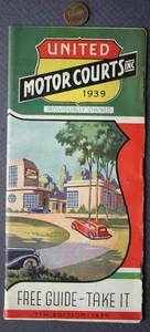 Folleto United Motor Courts Motel Hotel Chain National Directory 1939 - - Imagen 1 de 1