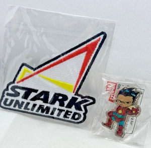 Marvel Unlimited Tony Stark Iron Man Pin and Stark Unlimited Patch - Picture 1 of 5