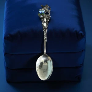 Vintage Oberammergau Germany Silver Collector Spoon - Bild 1 von 2