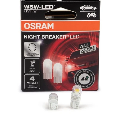 2x OSRAM NIGHT BREAKER LED Gen2 Glassockelbirne W5W 5700K mit Straßenzulassung - Bild 1 von 3