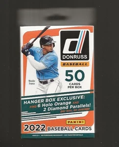 Lote de 4 cajas colgantes selladas de béisbol Panini Donruss 2022 - Imagen 1 de 2