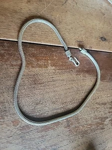 Vintage BALI Sterling Silver 4mm Spiga/ Wheat Link 18" Chain Necklace - 43.2 g. - Picture 1 of 7