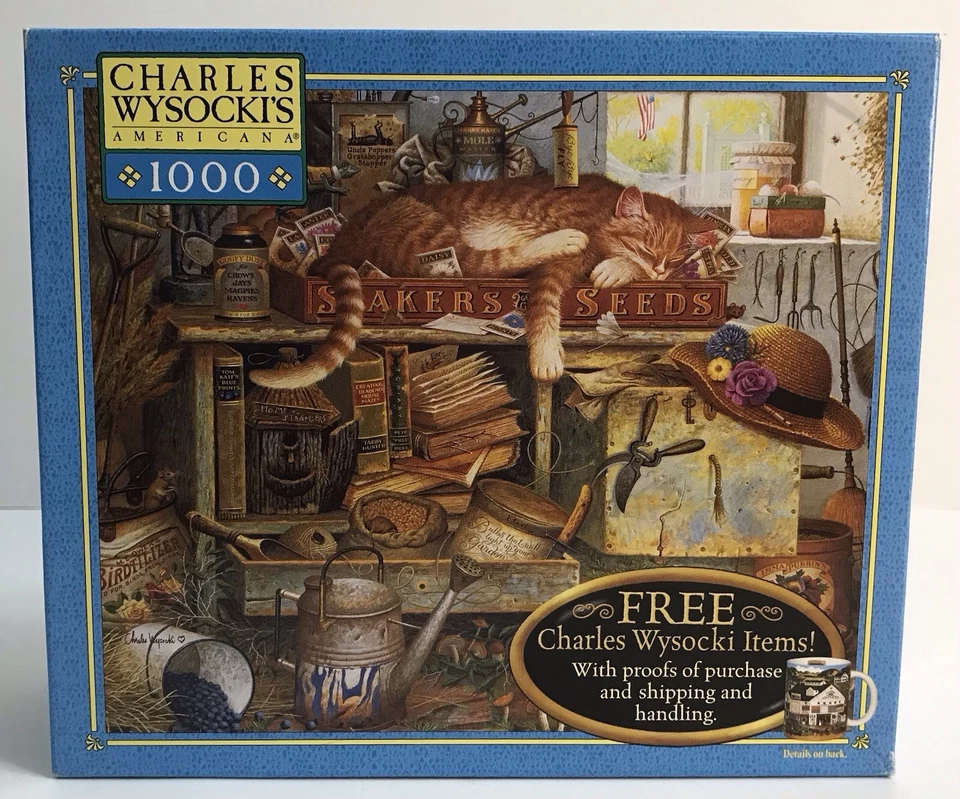 Rompecabezas Charles Wysocki's Americana 1000 piezas Remington el horticultor Foto 1 de 4