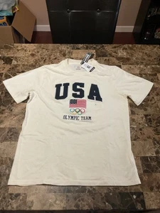NWT USA OLYMPIC TEAM GRAPHIC SHORT SLEEVE T-SHIRT MENS LARGE STITCHED $35 - Picture 1 of 3