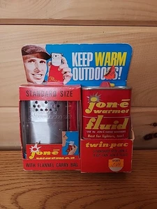Vintage 1950's Jon-E Hand Warmer/Lighter-Original Box-Instruction Book-Felt Bag - Picture 1 of 8