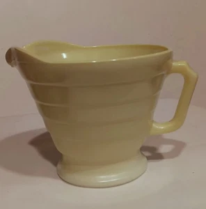 CREAMER Pastel YELLOW by Hazel-Atlas Moderntone Platonite 3 in. - Picture 1 of 5