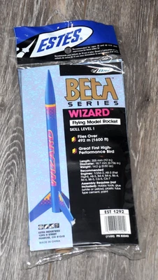 ESTES Wizard Flying Model Rocket Kit 1292 Beta Series - New Sealed! - Image 1 of 2