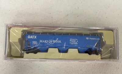 InterMountain 6723801 Covered Hopper 3 Bay Trinity 5161 GATX Make A Wish N Scale - Image 1 of 4