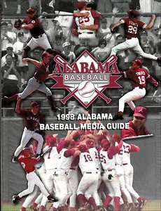 1998 ALABAMA CRIMSON TIDE NCAA BASEBALL MEDIENFÜHRER - Bild 1 von 1