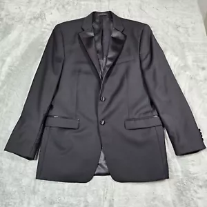 Lauren Ralph Lauren Tuxedo Jacket 42L Black Wool Tux Formal Wedding Prom Evening - Picture 1 of 14