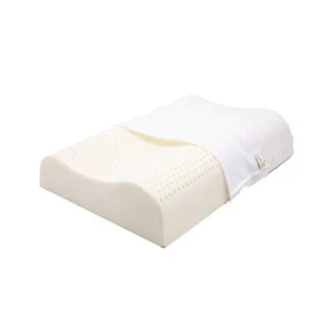 Organic Latex Contour Pillow for Neck Pain |Standard, High-Loft, Soft| Organi... - Picture 1 of 5