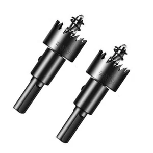 2pcs Hole Saw Kit,18mm 0.71" HSS Drill Bit Hole Saw Cutter for Metal,Steel,Alloy - Picture 1 of 1