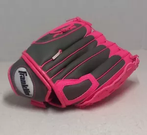Franklin Girl's Pink and Gray Baseball Right-Handed Glove 10.5 RTP 22700 Youth - Picture 1 of 24