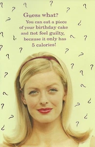 Funny BIRTHDAY Card FOR FOODIE / DIETER by American Greetings + Envelope - Picture 1 of 5