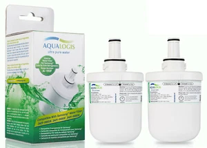 2x Aqualogis Frigde Water Filter Fits Samsung Aqua-Pure DA29-00003F HAFIN1EXP - Picture 1 of 6