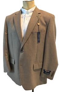 Joseph Feiss GOLD Men's Blazer Woven 2 Button Wool Suit Jacket Size 44R NWT - Picture 1 of 7