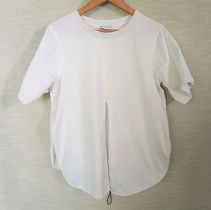 SCANLAN THEODORE Womens White Knot Cotton Shirt With Slit Work Casual - Medium - Bild 1 von 11