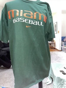 Nike Miami Marlins Green Baseball Short Sleeve T Shirt Size Medium - Picture 1 of 6